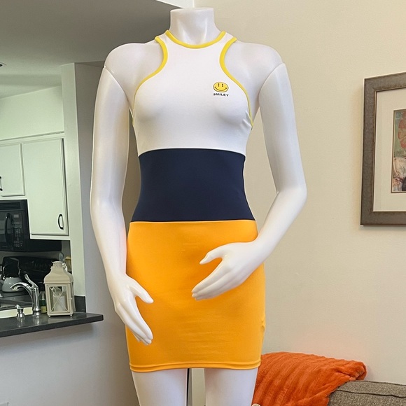 ❤️🆕Zara X Smiley Colorblock Bodycon Tank Dress❣️ - Picture 2 of 9